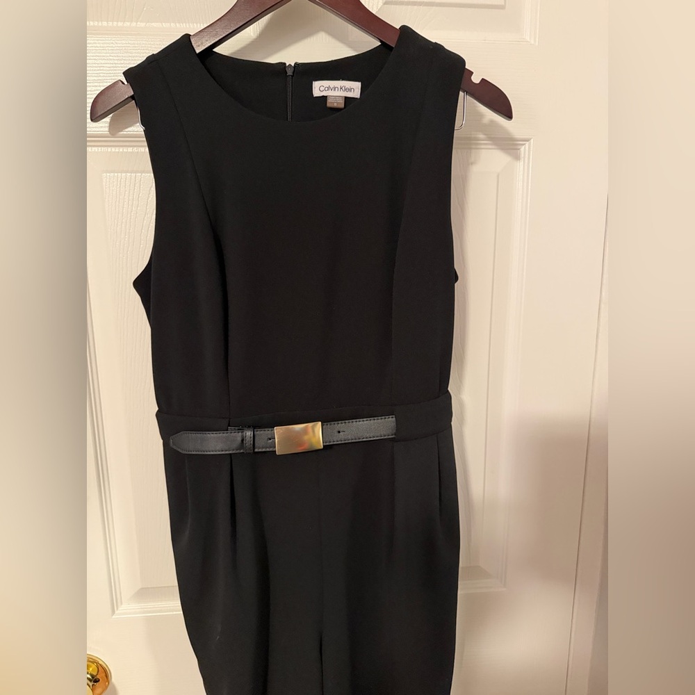 Calvin Klein Jumpsuit with Belted Waist